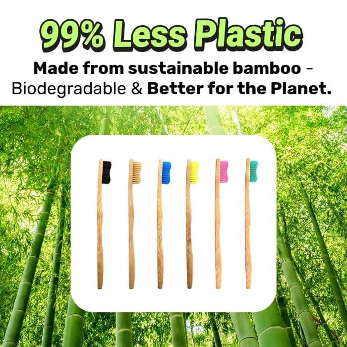 Bamkiki Bamboo Toothbrush: Adult Size
