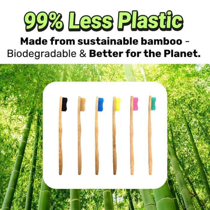 Bamkiki Bamboo Toothbrush: Adult Size