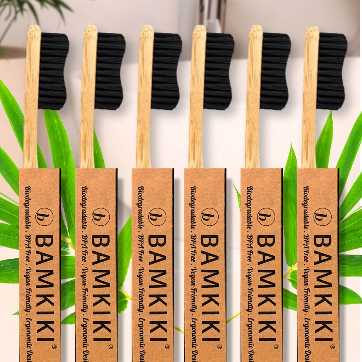 Bamkiki Bamboo Toothbrush: Adult Size