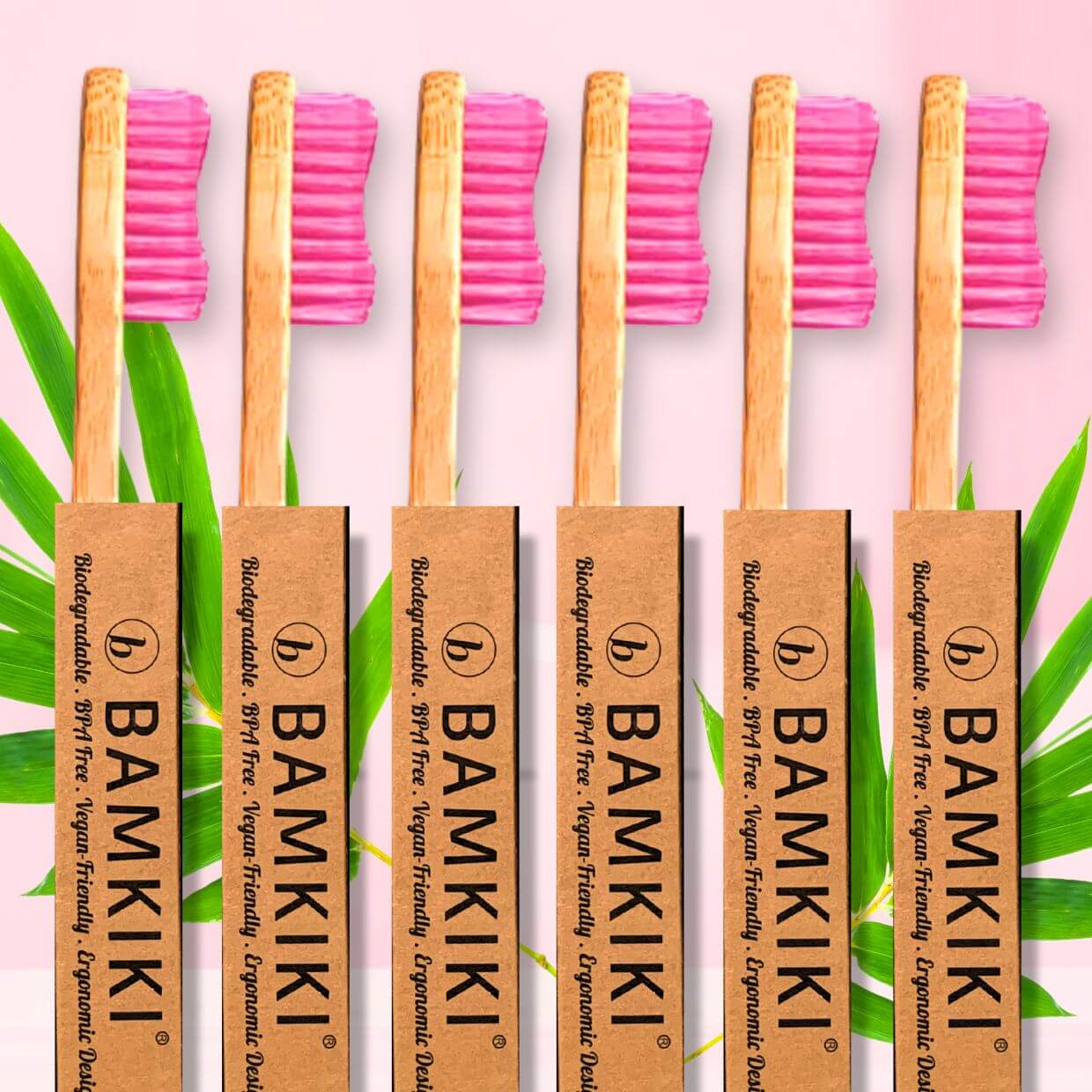 Bamkiki Bamboo Toothbrush: Adult Size