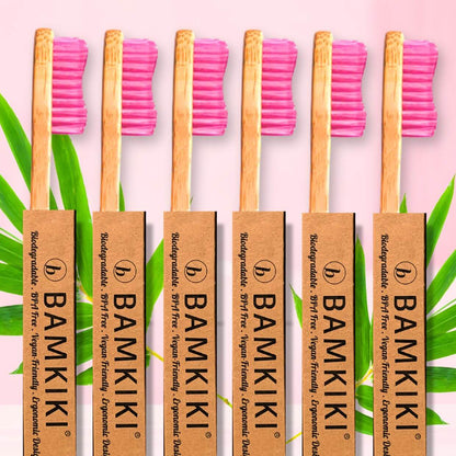 Bamkiki Bamboo Toothbrush: Adult Size