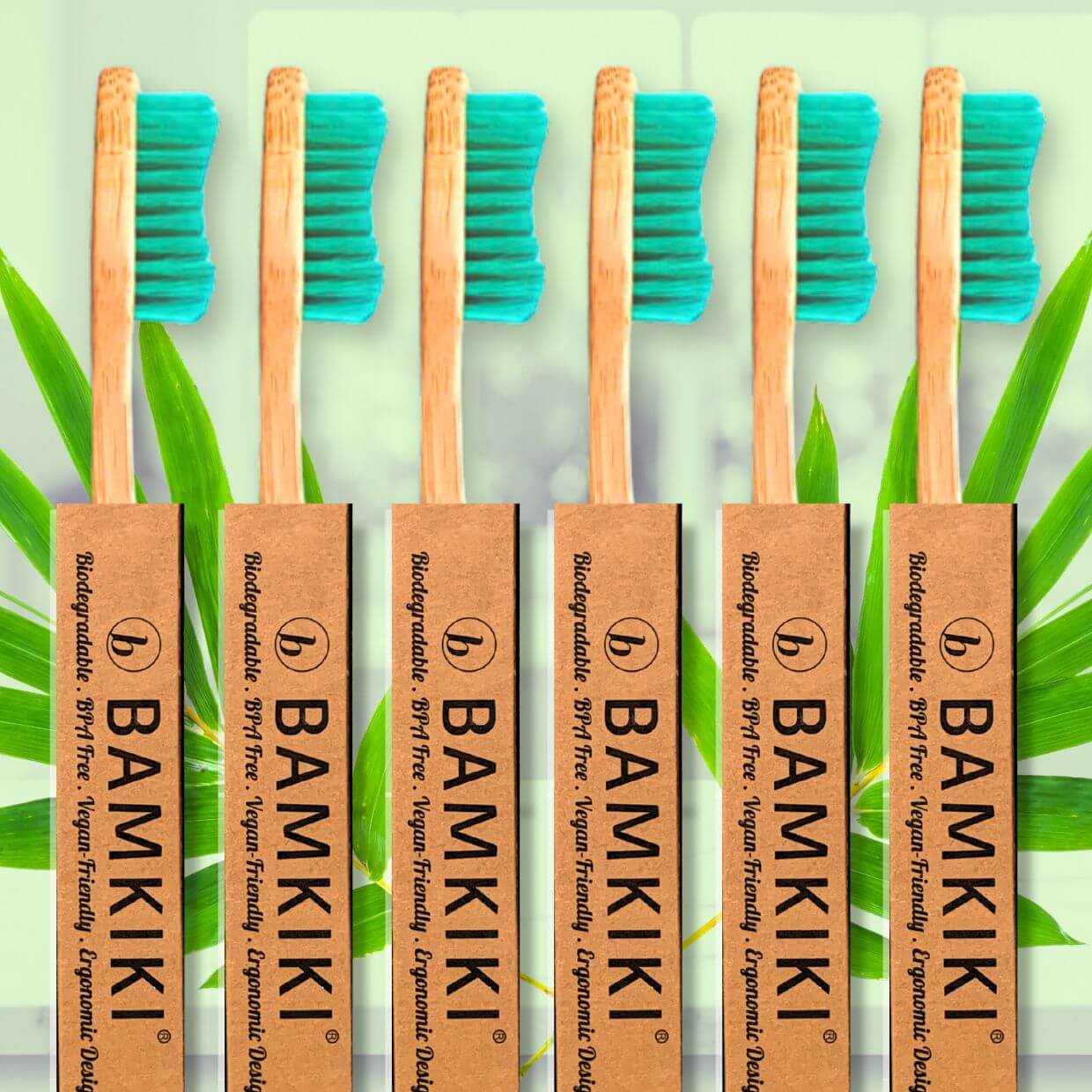 Bamkiki Bamboo Toothbrush: Adult Size
