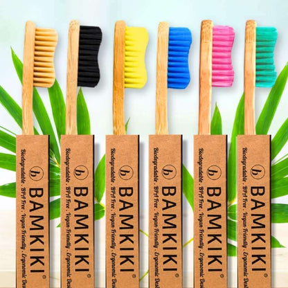 Bamkiki Bamboo Toothbrush: Adult Size