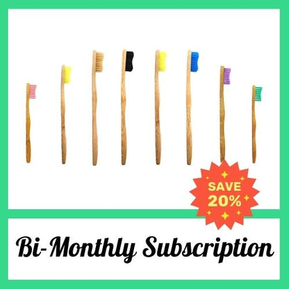 Subscribe or Buy Bamkiki Toothbrush eco friendly bamboo toothbrush subscription bi-monthly