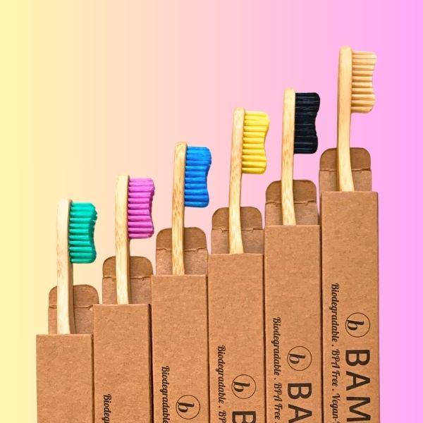 Bamkiki_Sustainable_Eco_Friendly_Toothbrush_plastic free packaging rainbow background