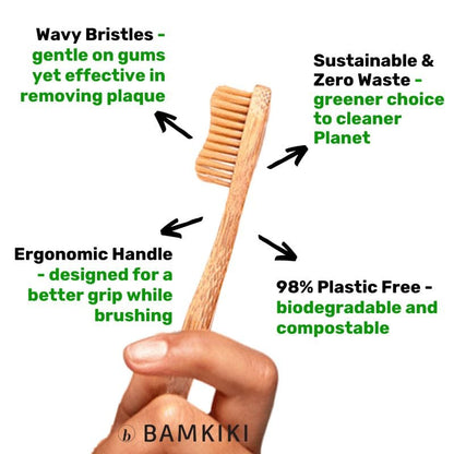 Bamboo Toothbrush: Adult Size