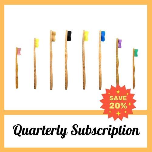 Quarterly Bamboo Toothbrush Subscription - Bamkiki