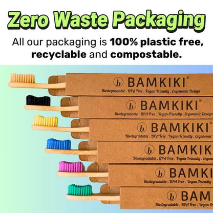 Bamkiki Bamboo Toothbrush: Adult Size